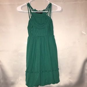 Women’s Arden B Bubble Hem Aqua Sundress Size: Xs